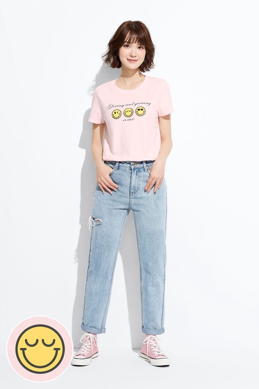 S.W.SMILEY®印花T恤-08-女