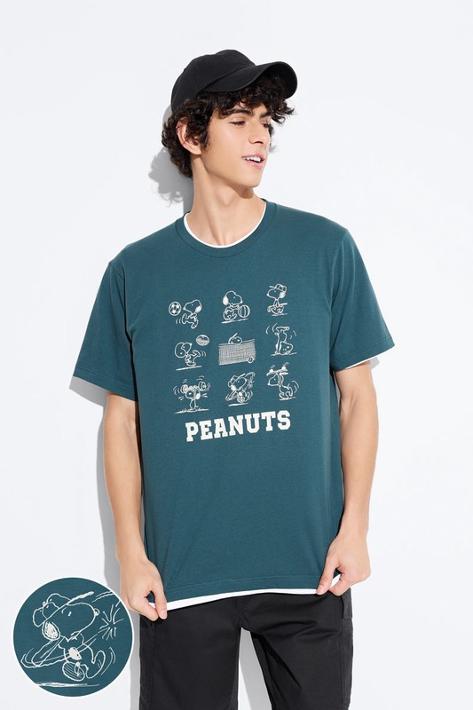 史努比系列印花T恤-27-男