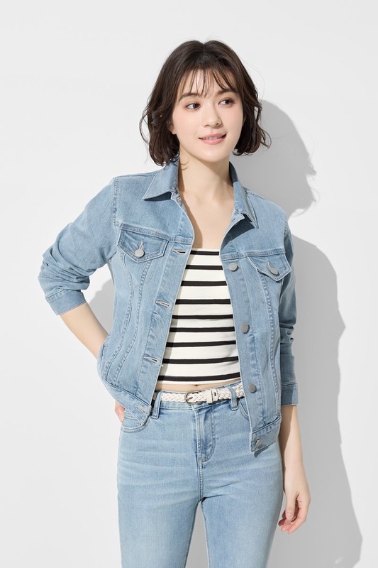 牛仔修身外套-女