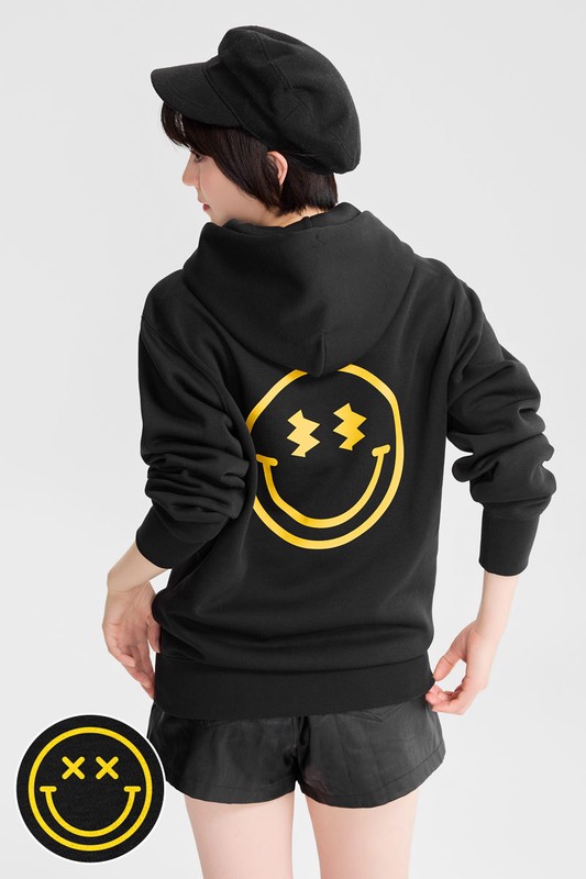 S.W.SMILEY®刷毛印花連帽衫-02-男