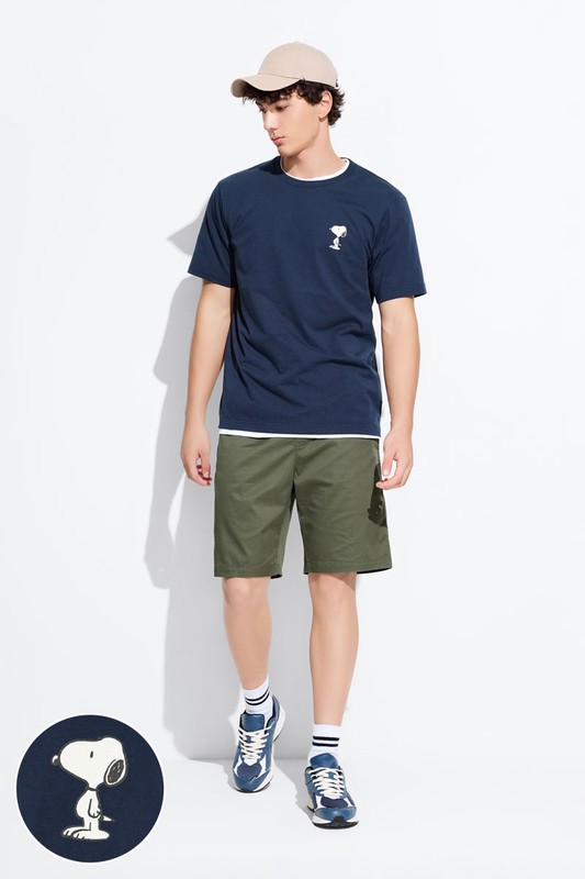 史努比系列厚版印花T恤-04-男