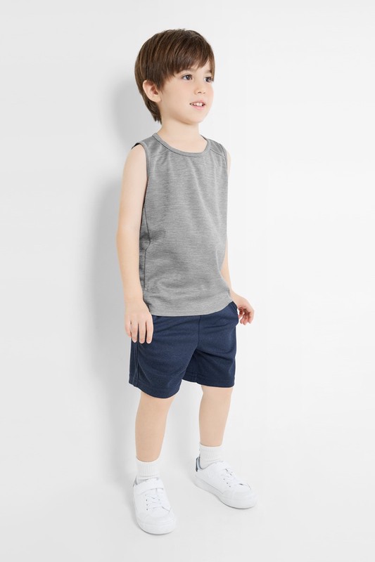 吸排網眼短褲-童