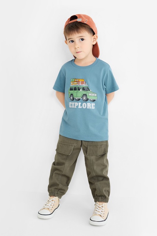 旅行探索印花T恤-童