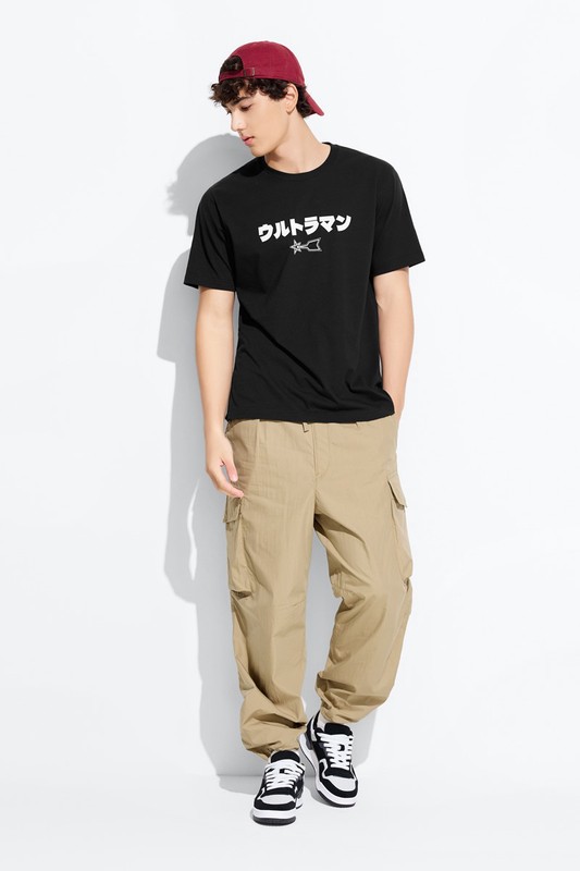 超人力霸王印花T恤-04-男