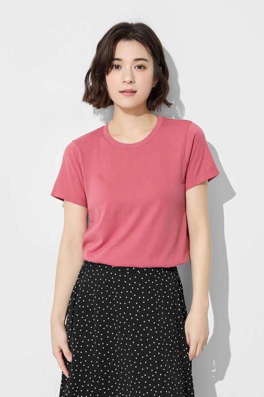 純棉圓領T恤-女