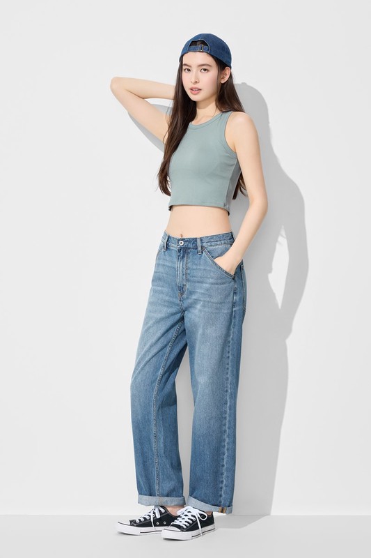 Bra削肩中短版背心-女