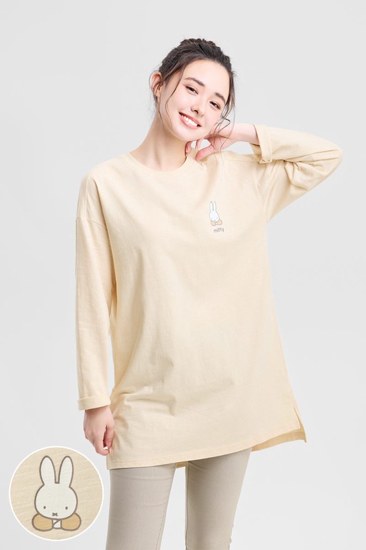 Miffy竹節棉長版上衣-女
