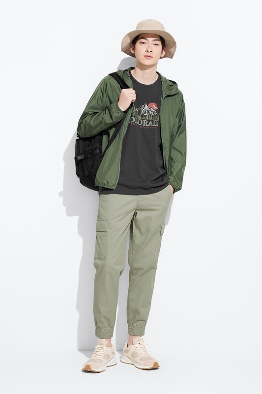 山景印花T恤-男