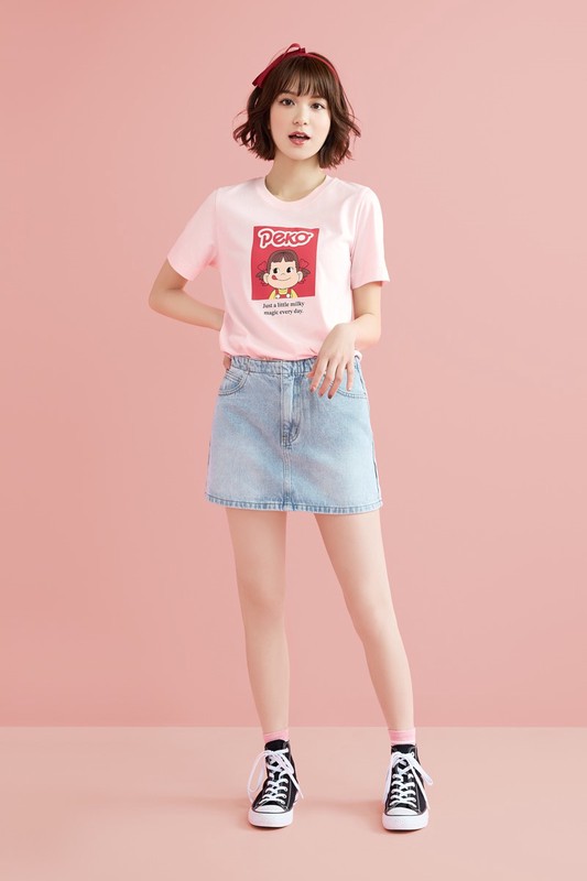 PEKO & POKO厚版印花T恤-07-女
