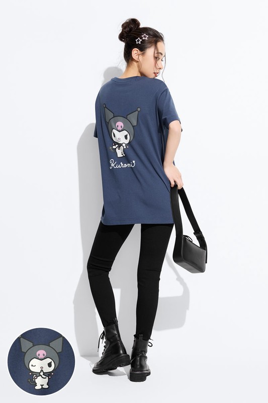 三麗鷗寬長版印花T恤-05-女