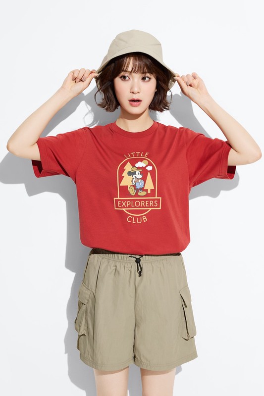 輕便工裝短褲-女