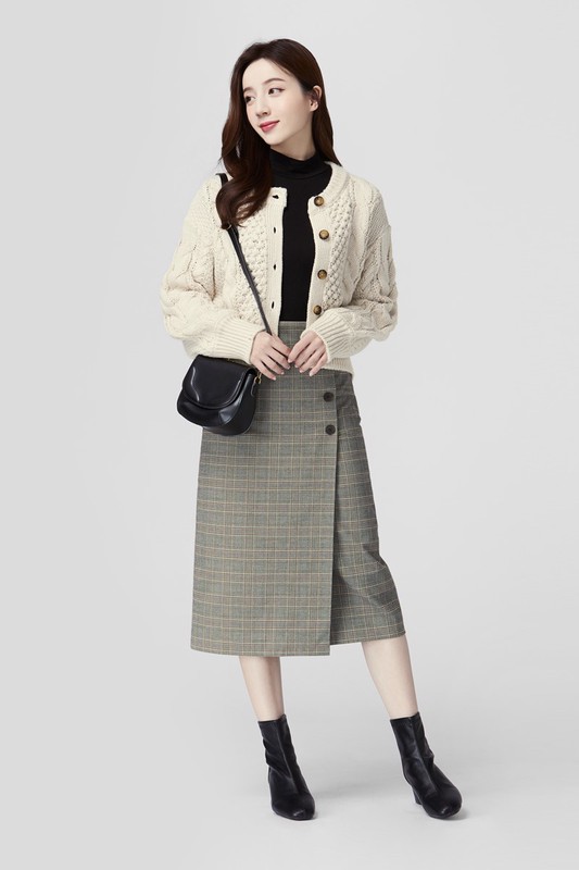 heatup立領長袖上衣-女