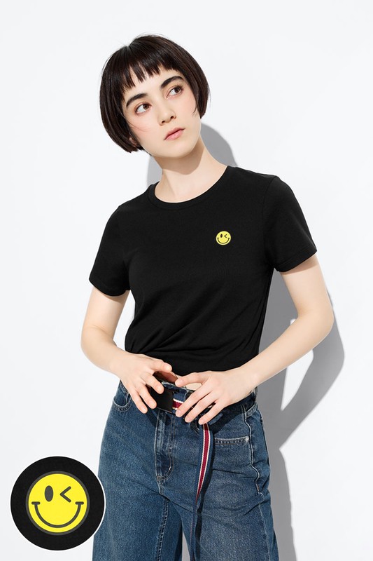 S.W.SMILEY®印花T恤-01-女