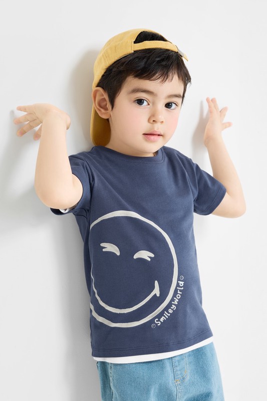 SmileyWorld®印花T恤-02-童