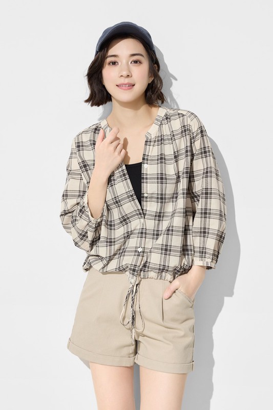 多色牛仔短褲-女