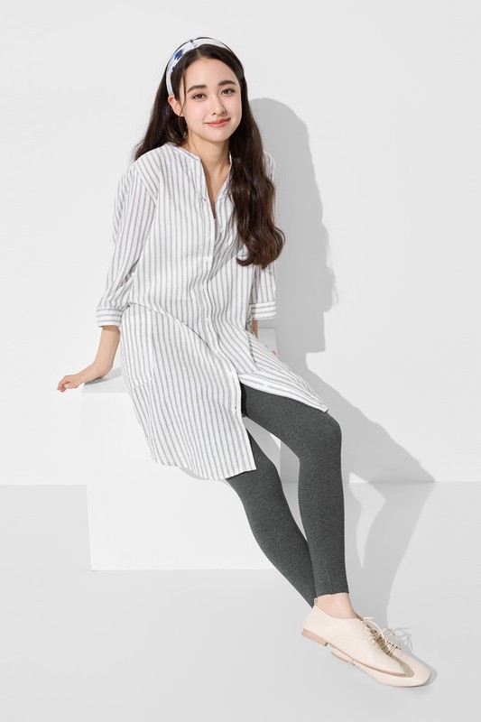 彈力九分內搭褲-女