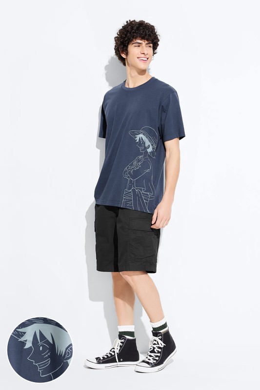 航海王印花T恤-04-男