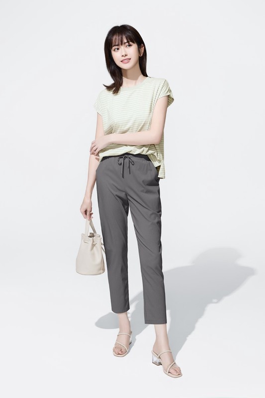 純棉寬版條紋上衣-女