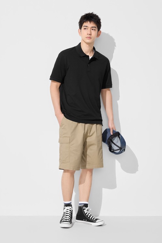 快乾網眼polo衫-男