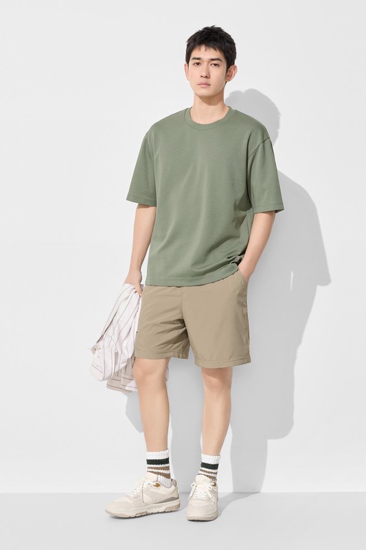 吸排雙層短褲-男