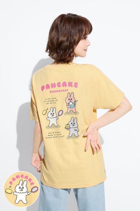 Bunni Konbiny寬長版印花T恤-05-女