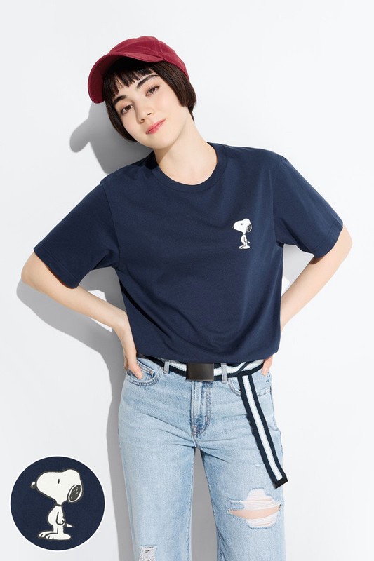 史努比系列厚版印花T恤-04-男