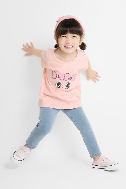 艾絲樂小兔長版印花T恤-01-童