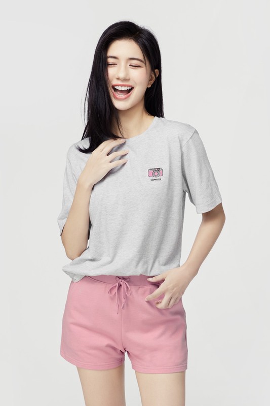 小毛圈口袋短褲-女