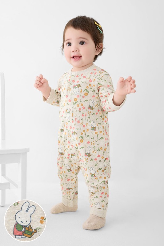 Miffy純棉羅紋印花連身衣-Baby