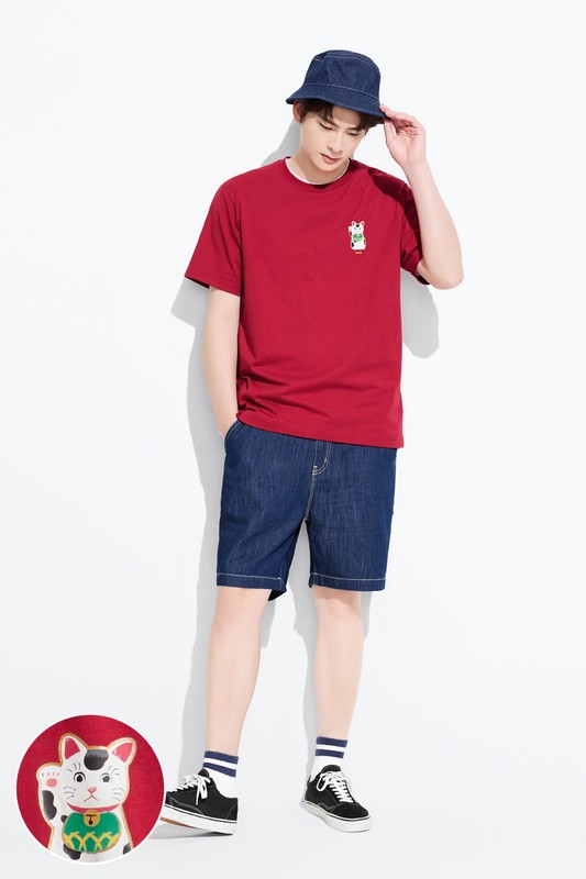 大人的圖鑑印花T恤-01-男