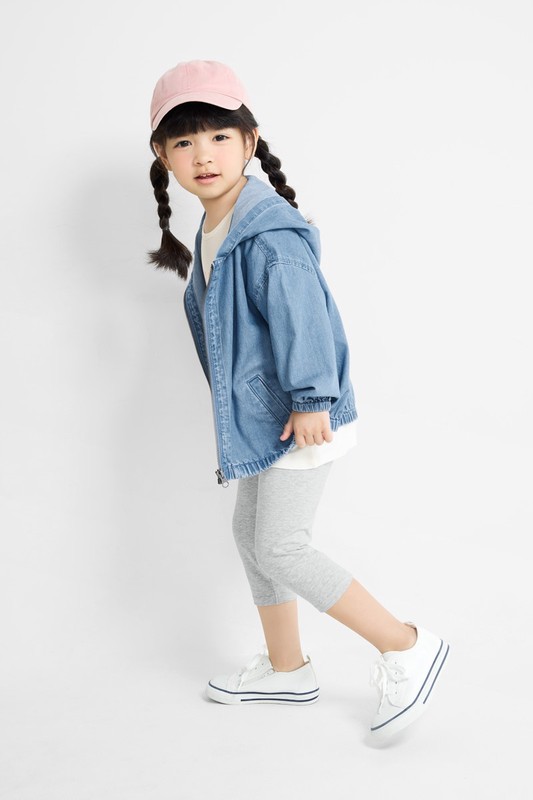 彈力七分內搭褲-童