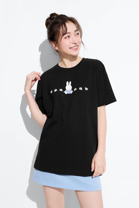 Miffy寬長版印花T恤-08-女