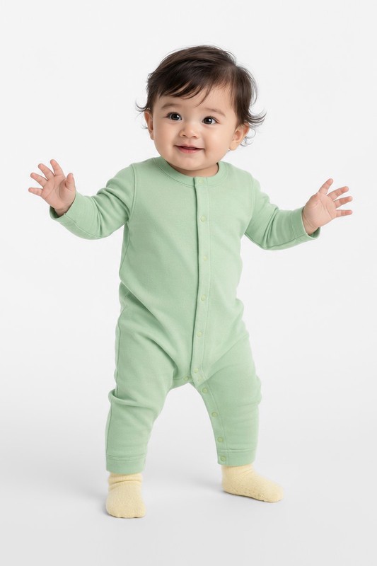 純棉羅紋連身衣-Baby