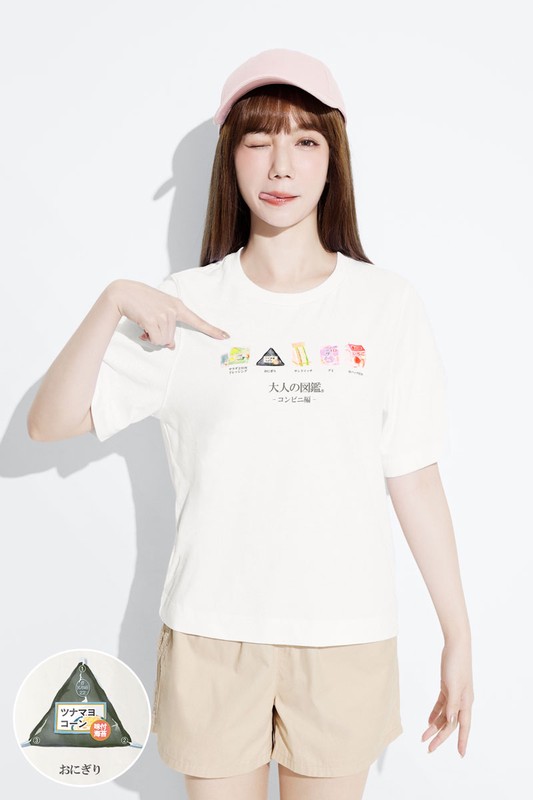 大人的圖鑑寬版印花T恤-11-女