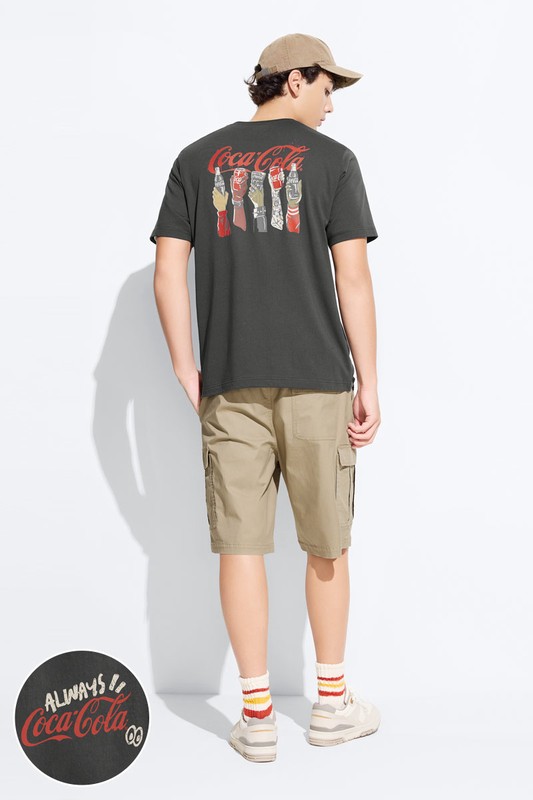 可口可樂厚版印花T恤-05-男