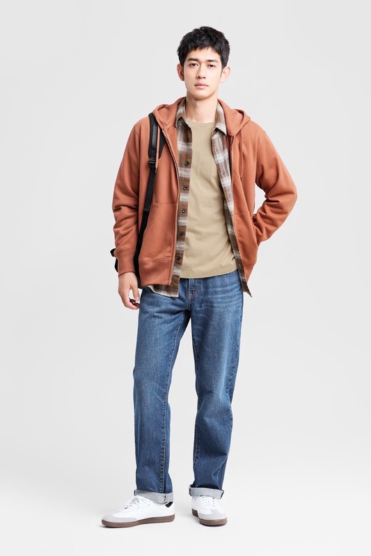 毛圈連帽外套-男