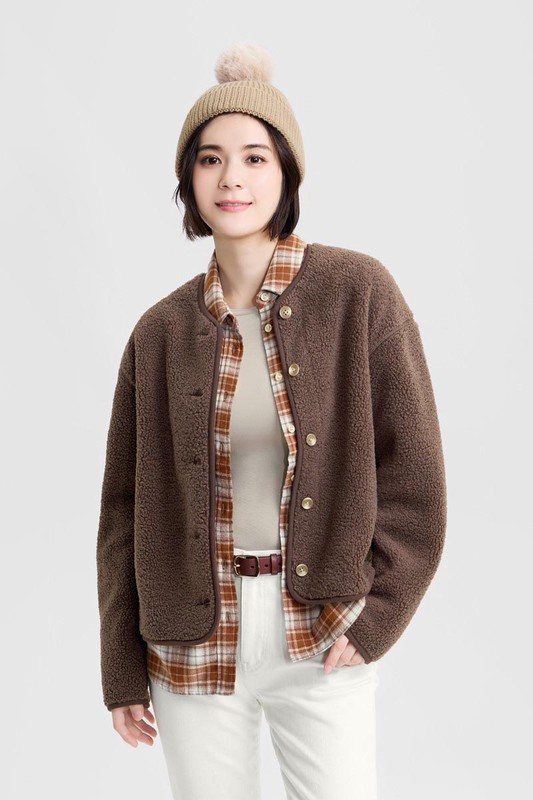 heatup圓領長袖上衣-女