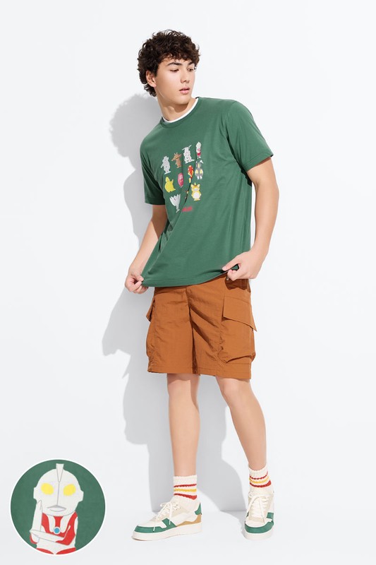 超人力霸王印花T恤-03-男