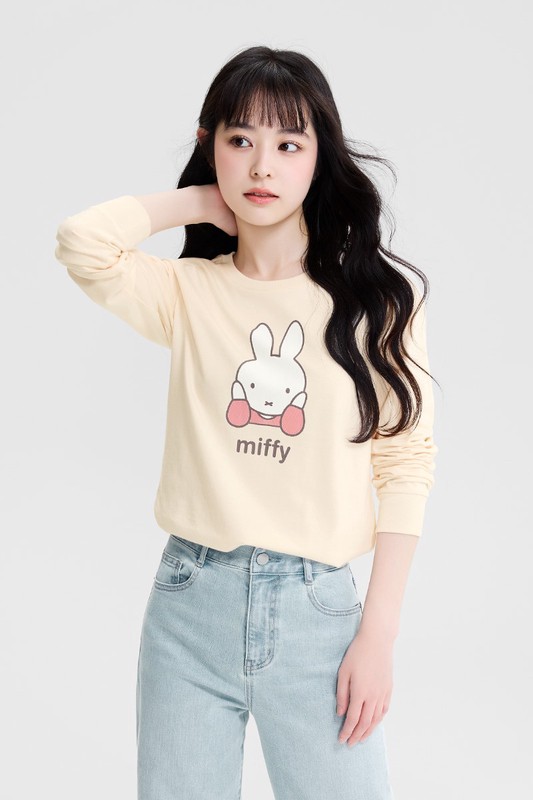 Miffy長袖印花T恤-03-女