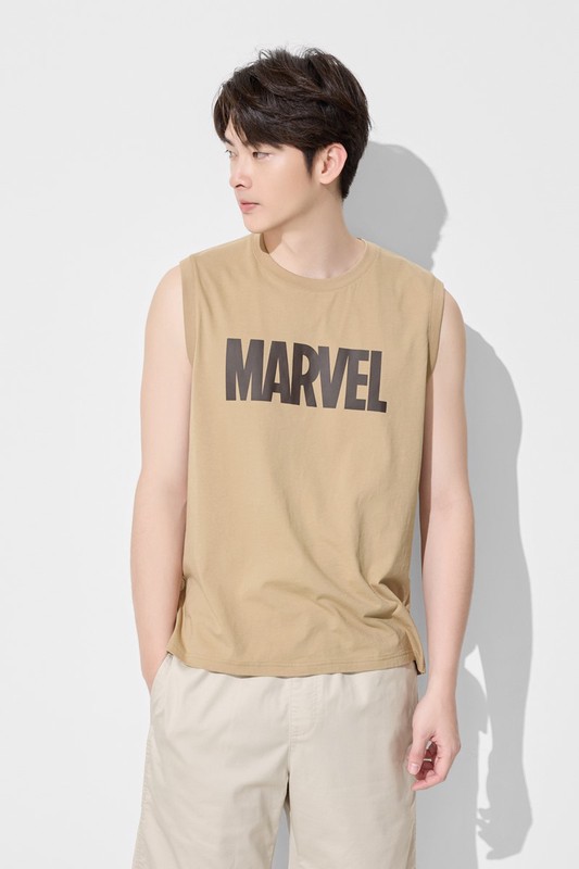 漫威系列純棉印花背心-男