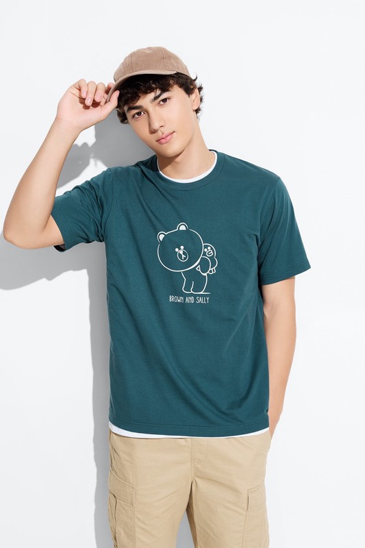 LINE FRIENDS印花T恤-01-男