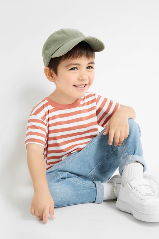 純棉條紋T恤-童