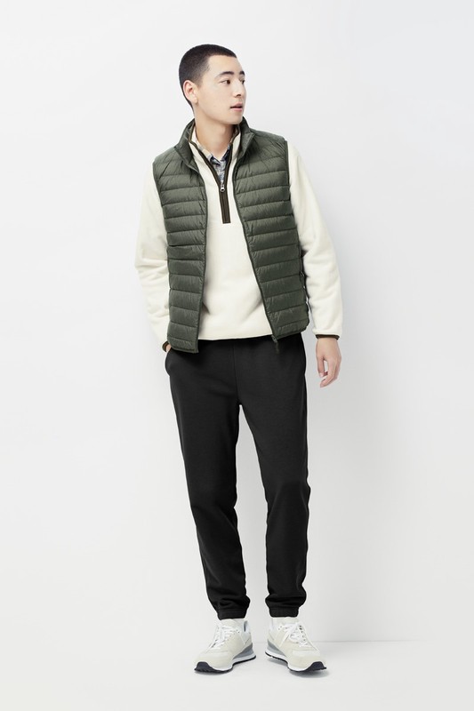 毛圈休閒束口褲-男