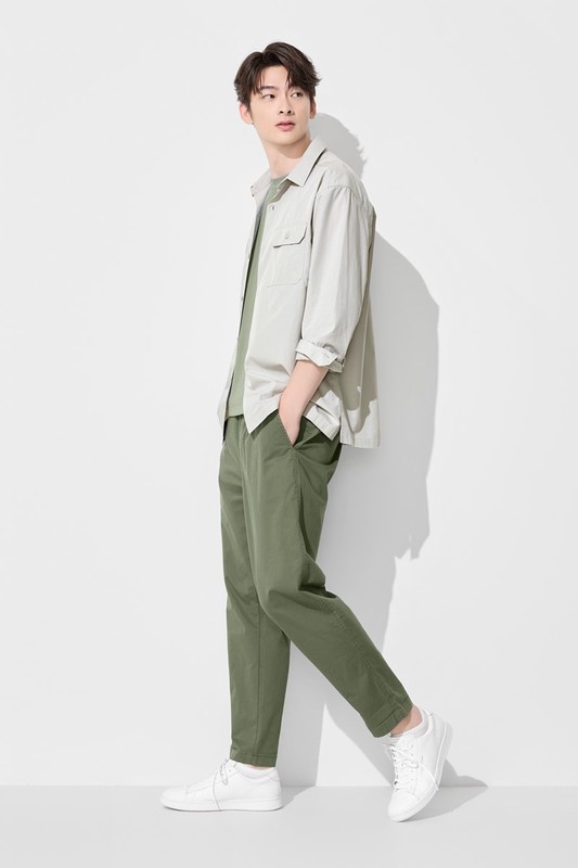 棉質輕便九分褲-男