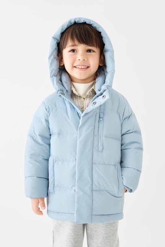 極暖羽絨連帽外套-童