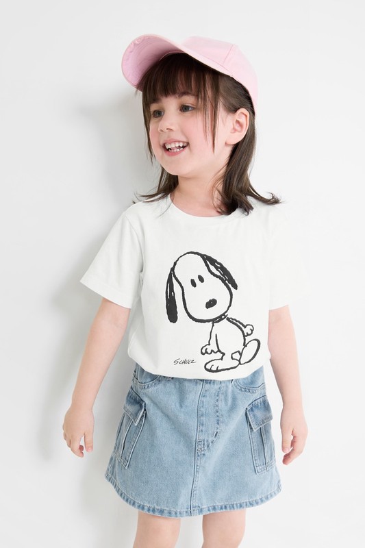 史努比系列印花T恤-02-童