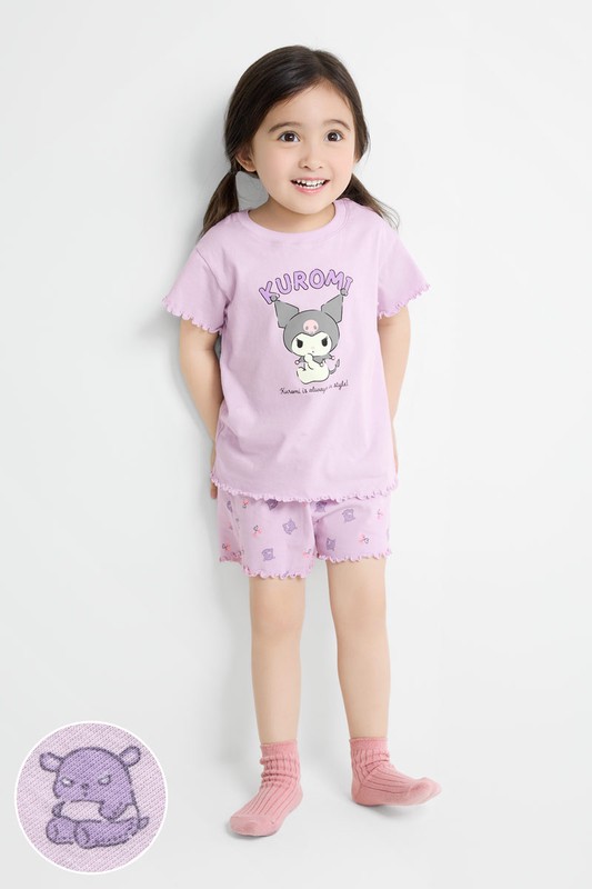 三麗鷗純棉木耳邊家居套裝-01-童