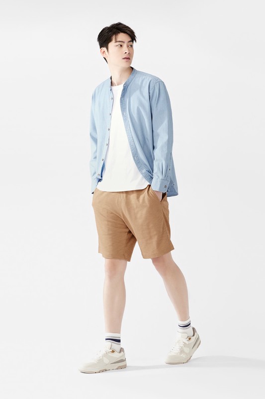 快乾棉休閒短褲-男