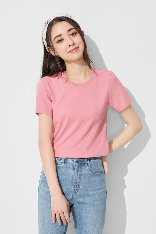純棉圓領T恤-女