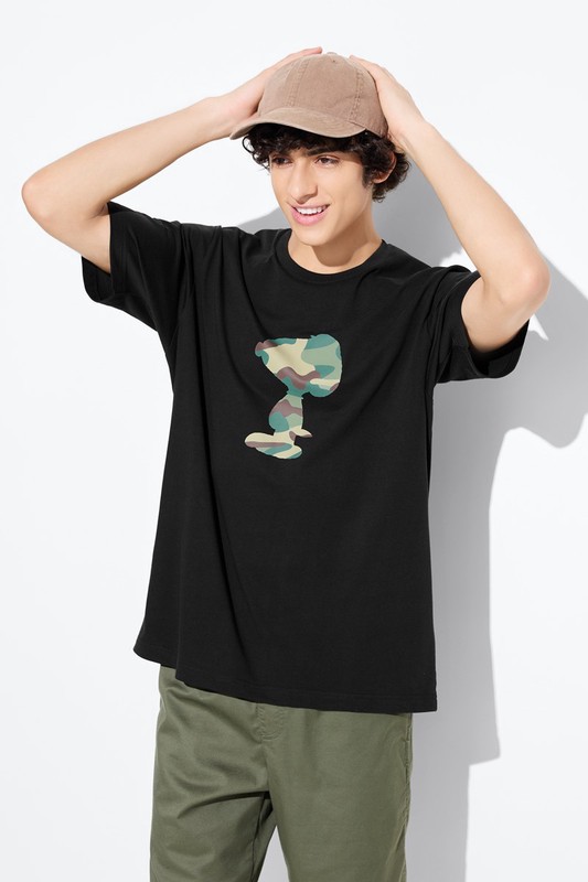 史努比系列印花T恤-05-男